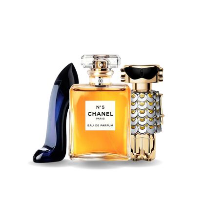 Set de 3 Perfumes | GOOD GIRL, Chanel Nº5, FAME 100 ml