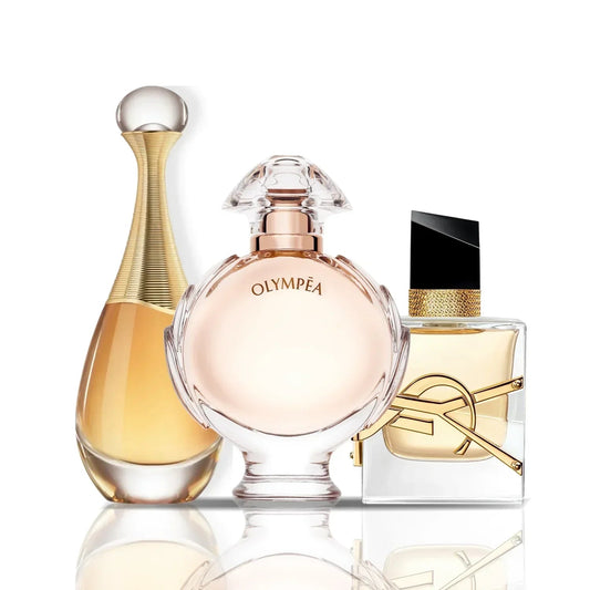 Set de 3 Perfumes | J'Adore Dior + Olympea + Yves Saint Laurent Libre